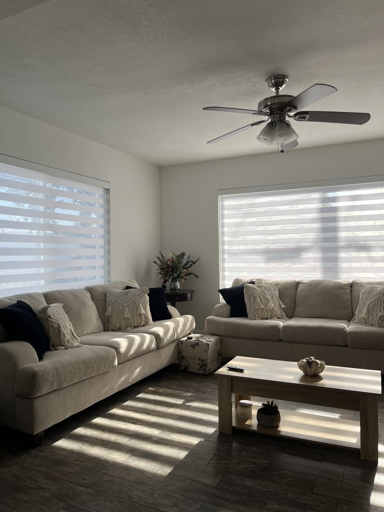 Roller shades installation